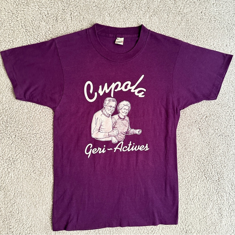 Vintage Women’s Geni Actives Graphic Crew Neck Short Sleeve T-Shirt (Unisex)